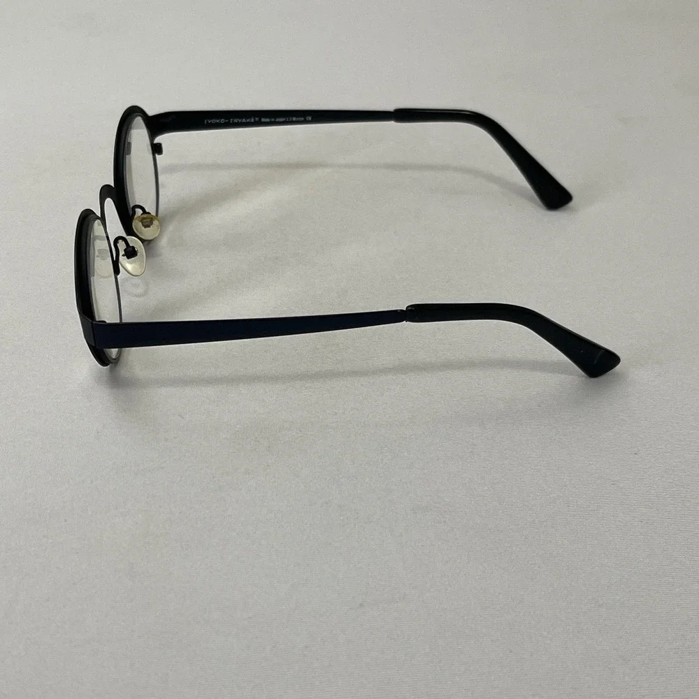 IYoko Inyake Glasses Eyeglasses FRAMES ONLY Round Matte Black Japan 40‎ 28 140